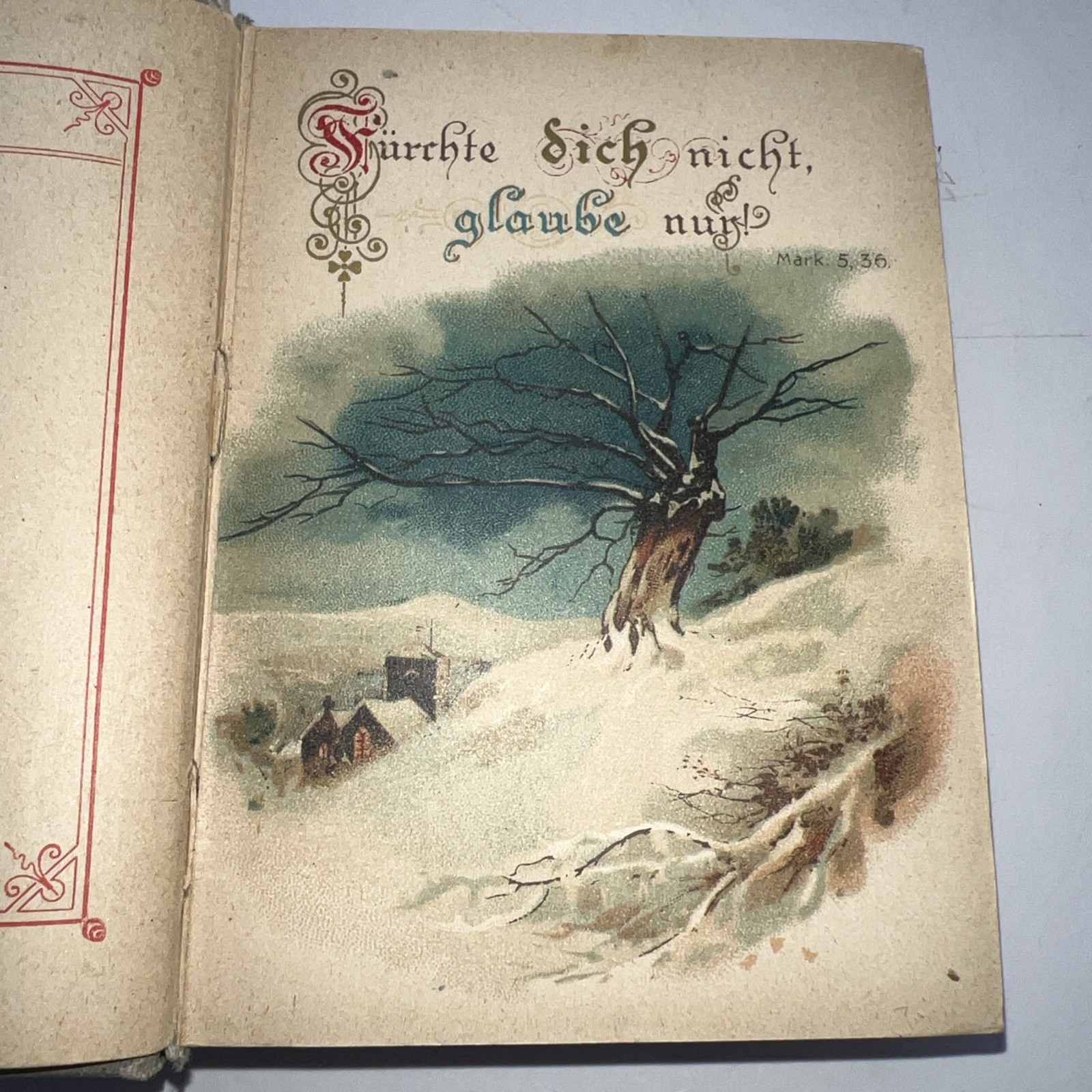Vintage Forget Me Not German Prayer Book « Christliches Vergissmeinnicht »