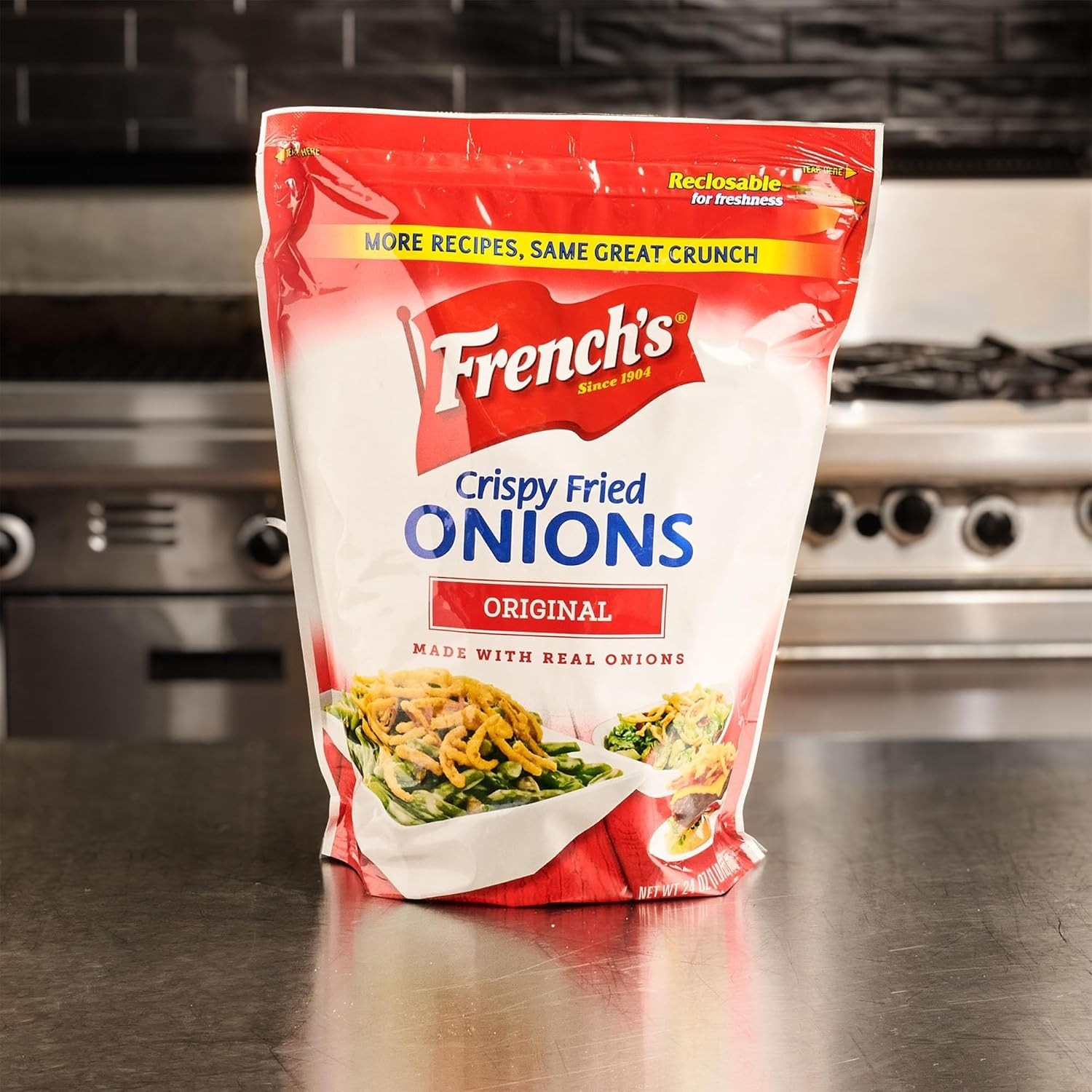 French&rsquo;s Crispy Onions – 24 oz Bag for Green Bean Casseroles^-