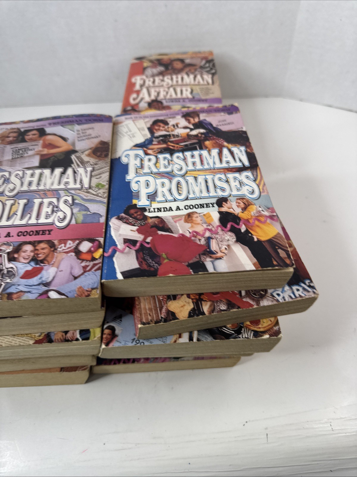 Vintage YA Freshman Dorm Series Lot of 16 Books 1990&rsquo;s Linda A. Cooney Paperback