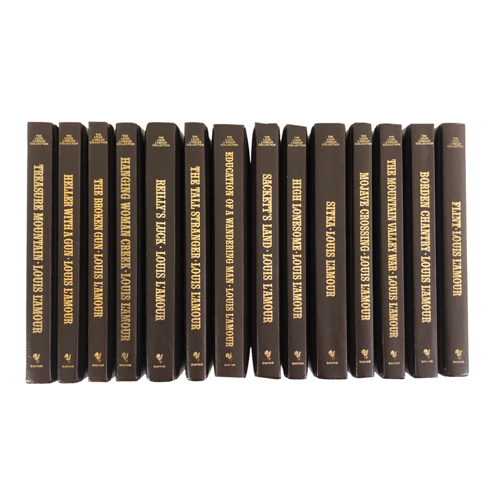 THE LOUIS L&rsquo;AMOUR COLLECTION Western Fiction Hardcover Leatherette Bantam Books