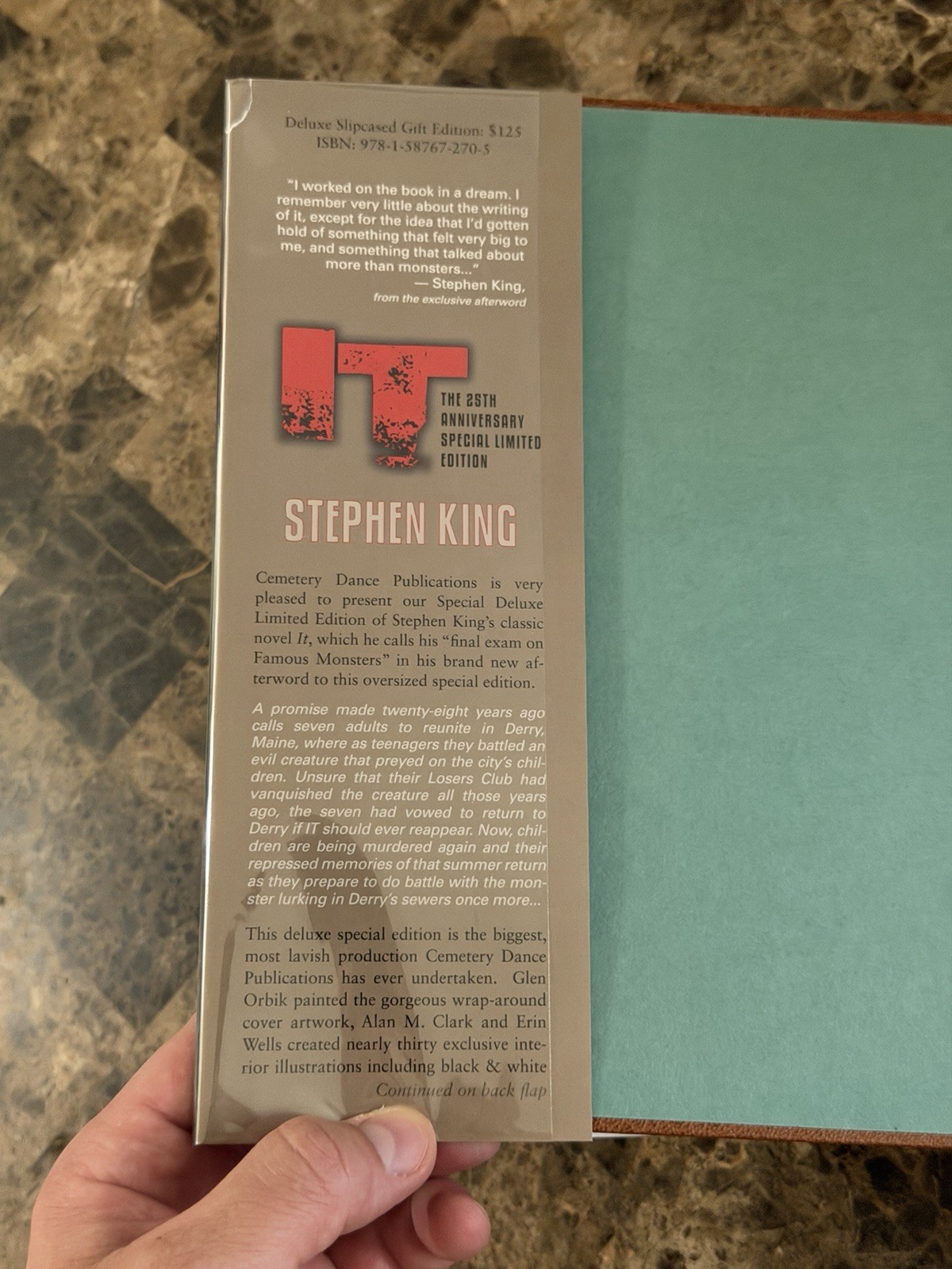 Stephen King IT Cemetery Dance 25th Anniversary Special Gift Edition Hardcover