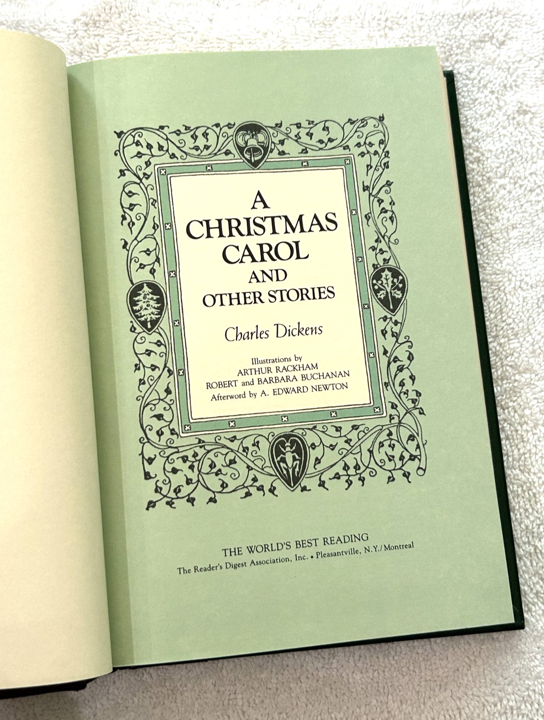 A CHRISTMAS CAROL & OTHER STORIES CHARLES DICKENS 1988 Reader’s Digest Rackham