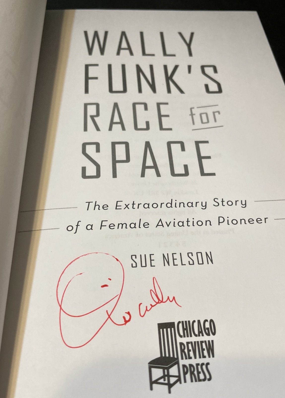 Wally Funk signed WALLY FUNK&rsquo;S RACE FOR SPACE, 1st/1st, dust jacket cover