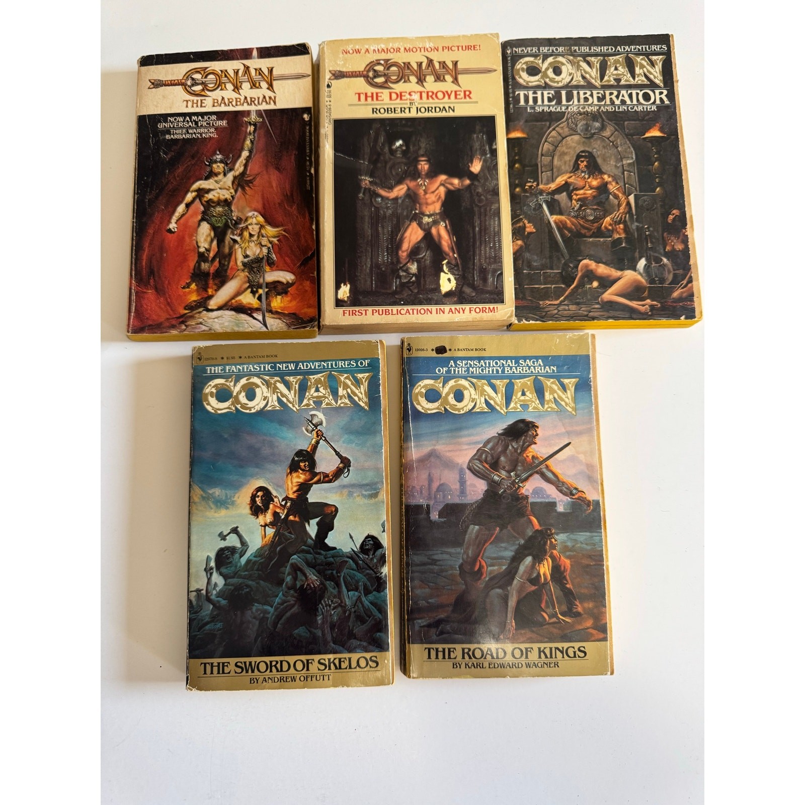 Conan The Barbarian Book lot of 5 Robert Jordan + List in Description