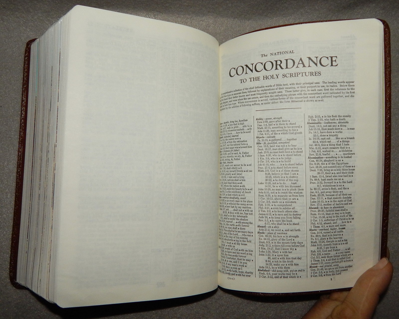 KJV Teacher&rsquo;s Reference Bible by National N3202RL Brown Imitation leather – new