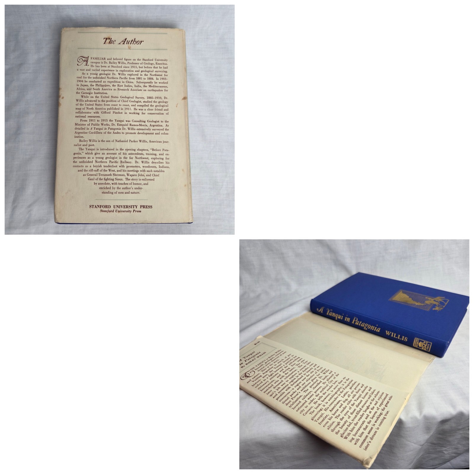 A Yanqui in Patagonia by Bailey Willis Hardcover Book Vintage Argentina Geology