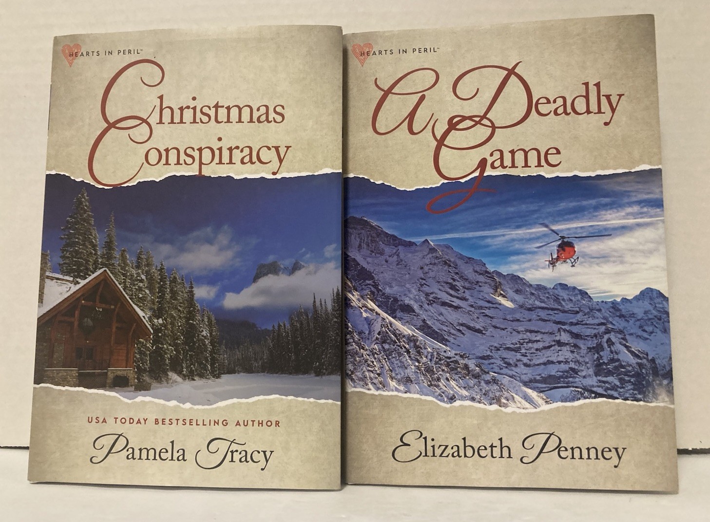 2 Annie&rsquo;s Mysteries Series HEARTS IN PERIL HardCover DJ Fiction Books 2023
