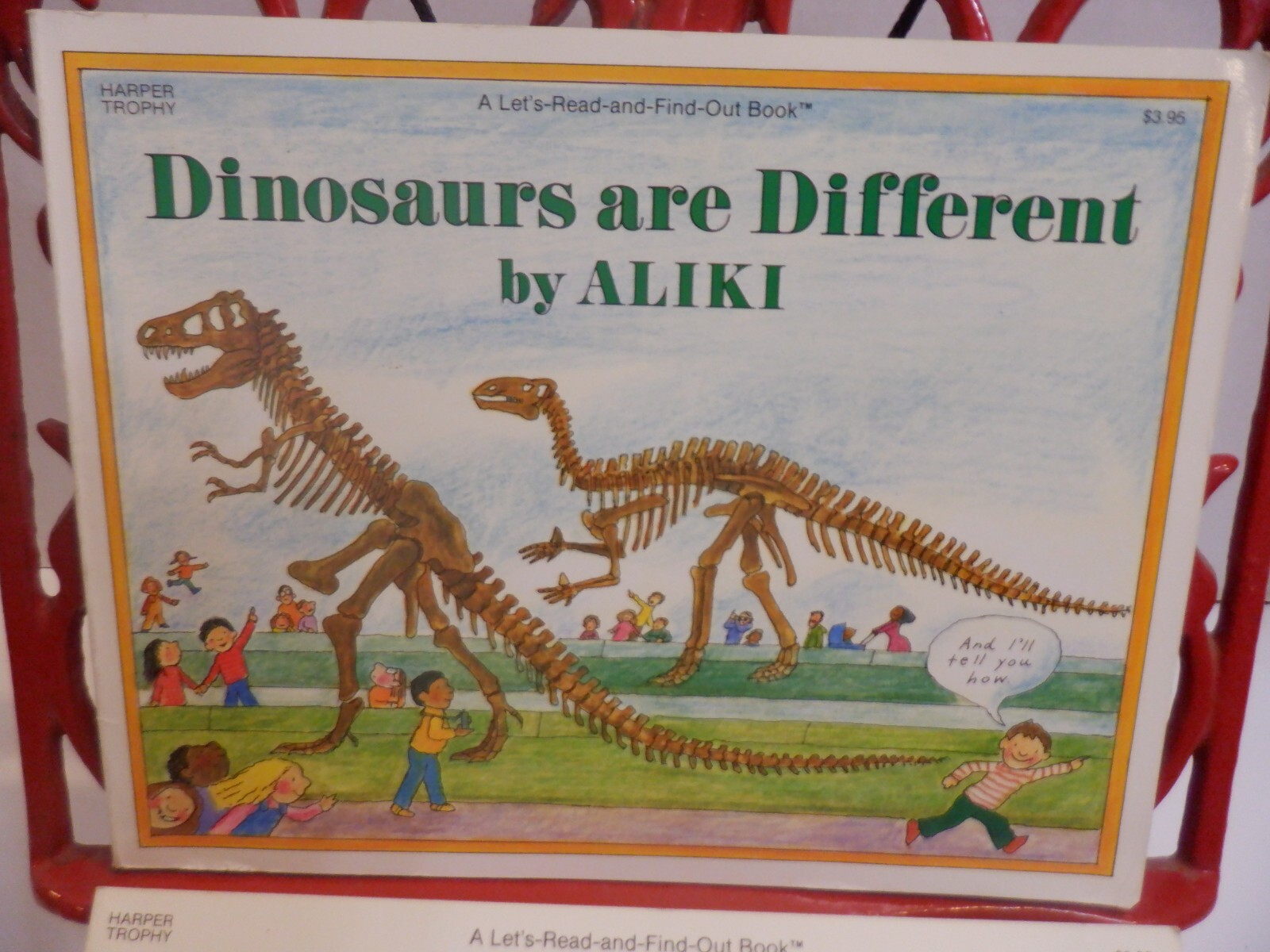 Vintage 1985 My Visit to the Dinosaurs & Dinosaurs are Different Book By Aliki