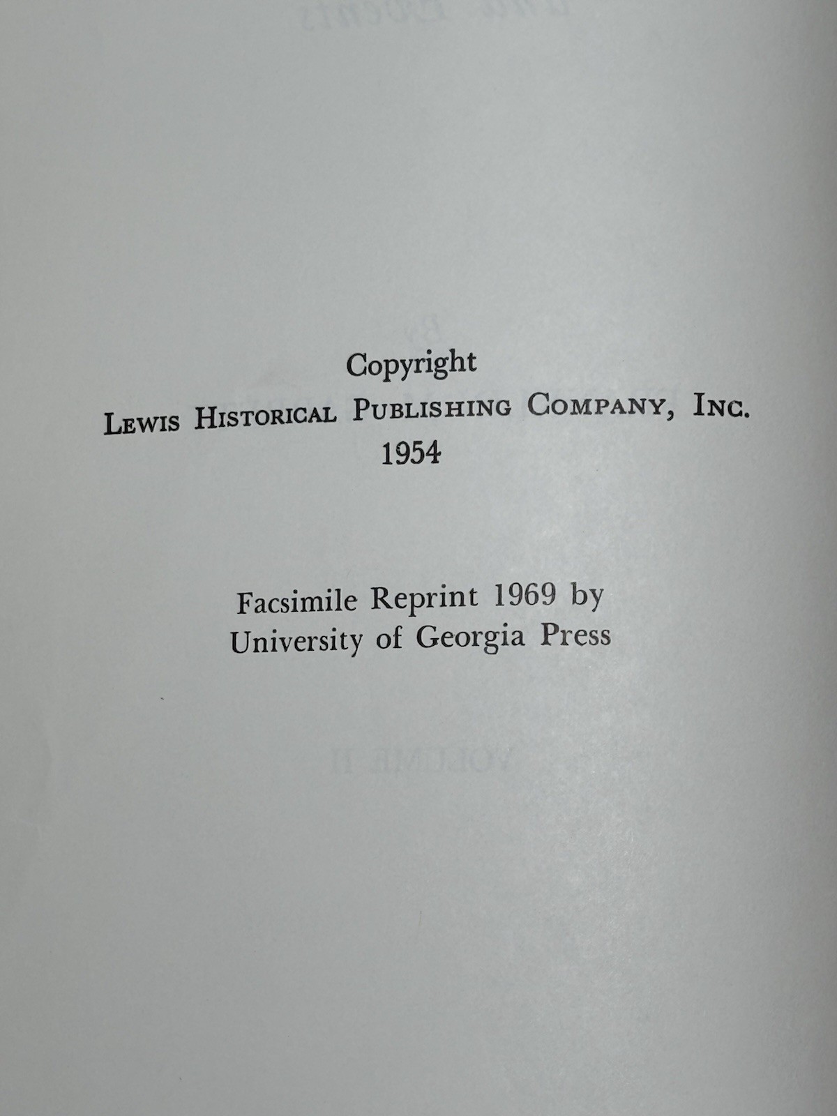 Atlanta And Environs Volume 2 by Franklin M. Garrett 1969 Printing Vintage