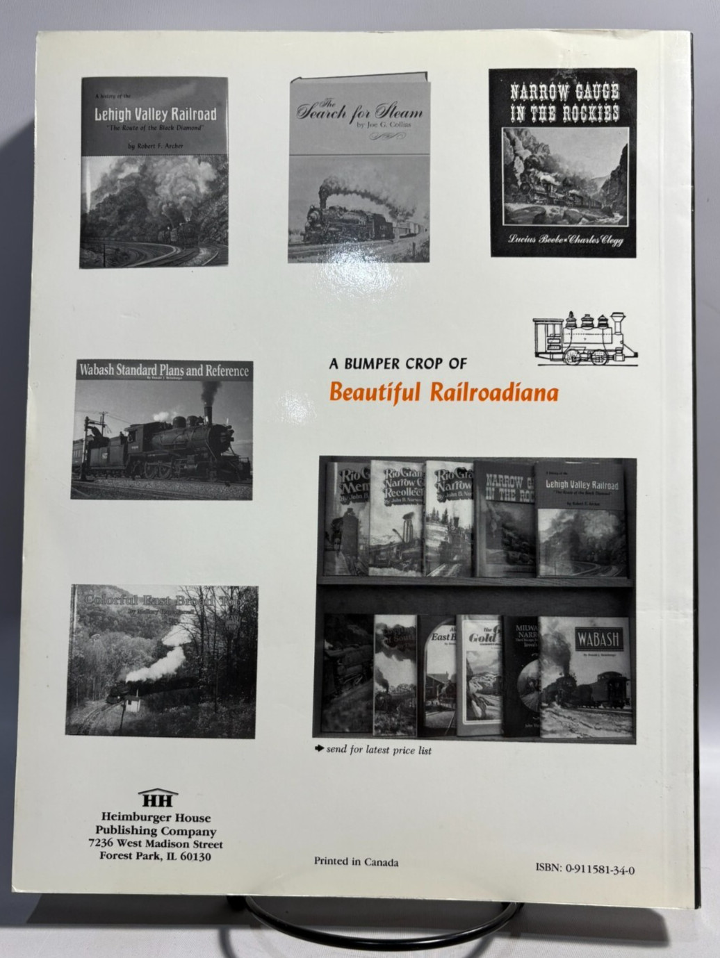 The Last of Steam by Joe G. Collias, Railroading, 1988