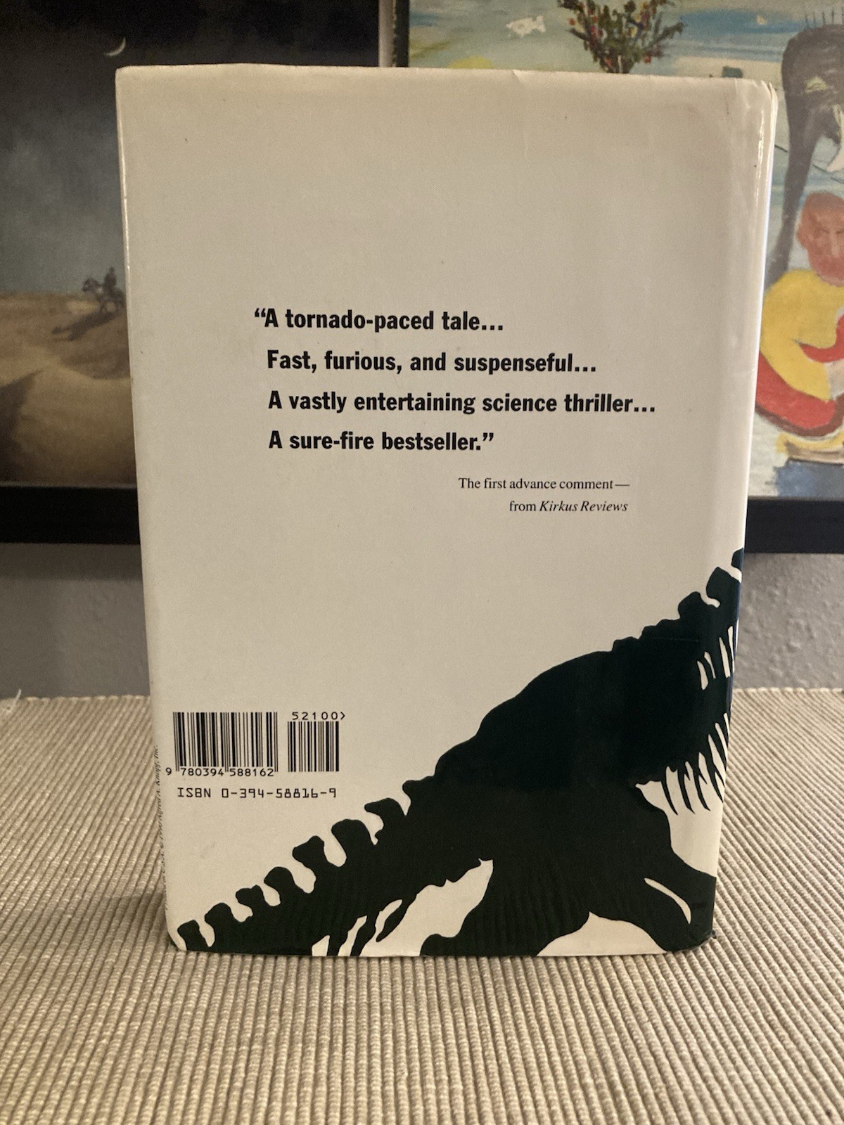 Jurassic Park by Michael Crichton – 1st Edition, 5th Print Hardcover! – GOOD!
