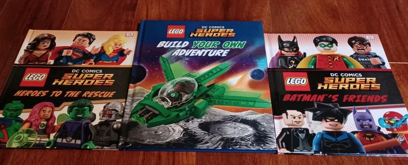 LEGO « DC Superheroes » Build Your Own Adventure, DC Super Heroes Books 3 Pc Set