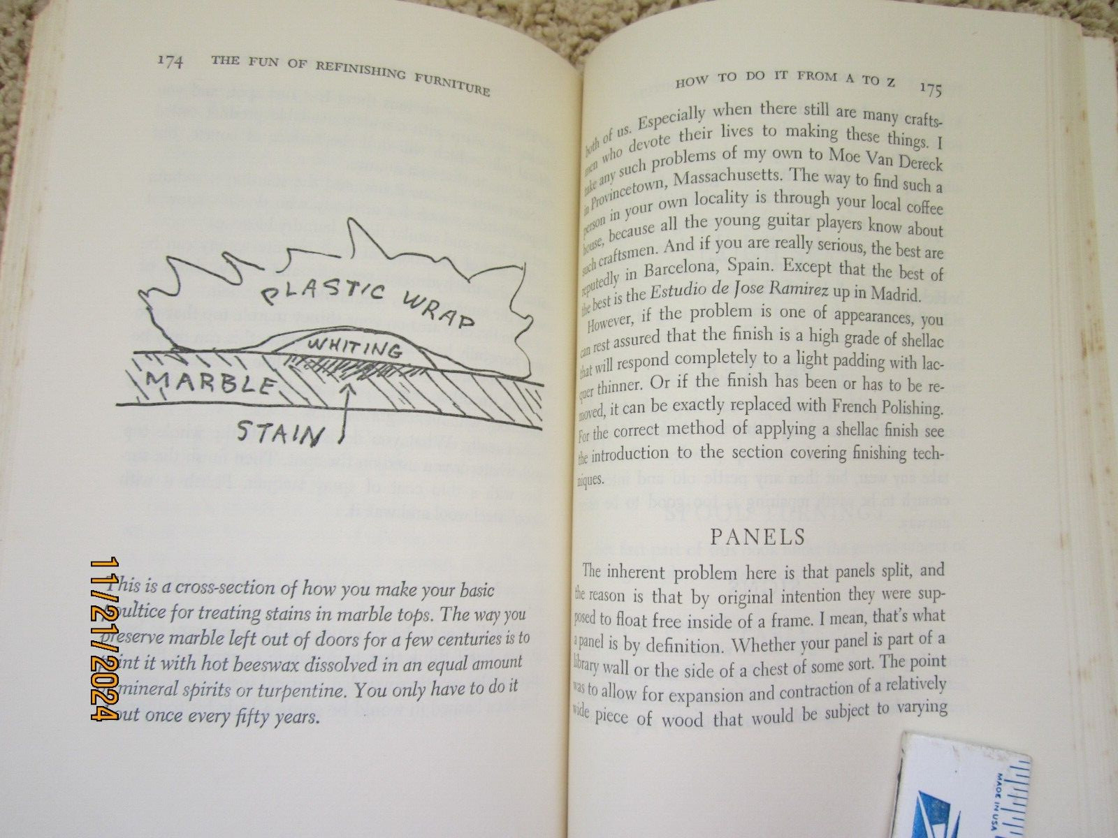 « The Fun of Refinishing Furniture » 1976 Grotz 244 pages ISBN 0-385-14916-6