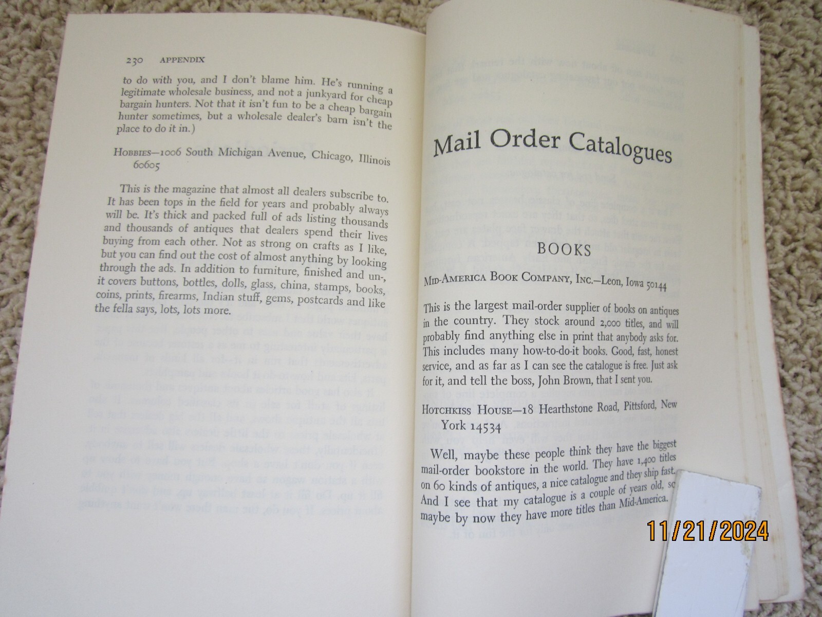 « The Fun of Refinishing Furniture » 1976 Grotz 244 pages ISBN 0-385-14916-6