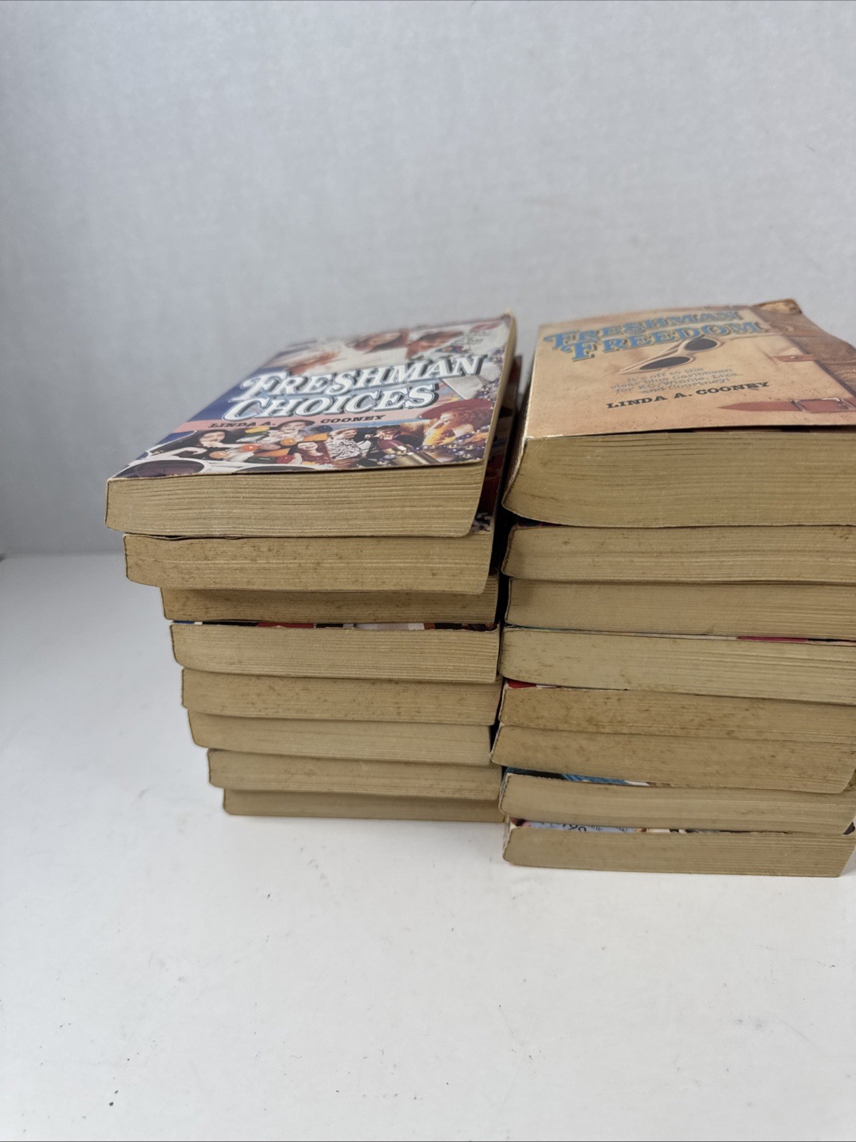 Vintage YA Freshman Dorm Series Lot of 16 Books 1990&rsquo;s Linda A. Cooney Paperback