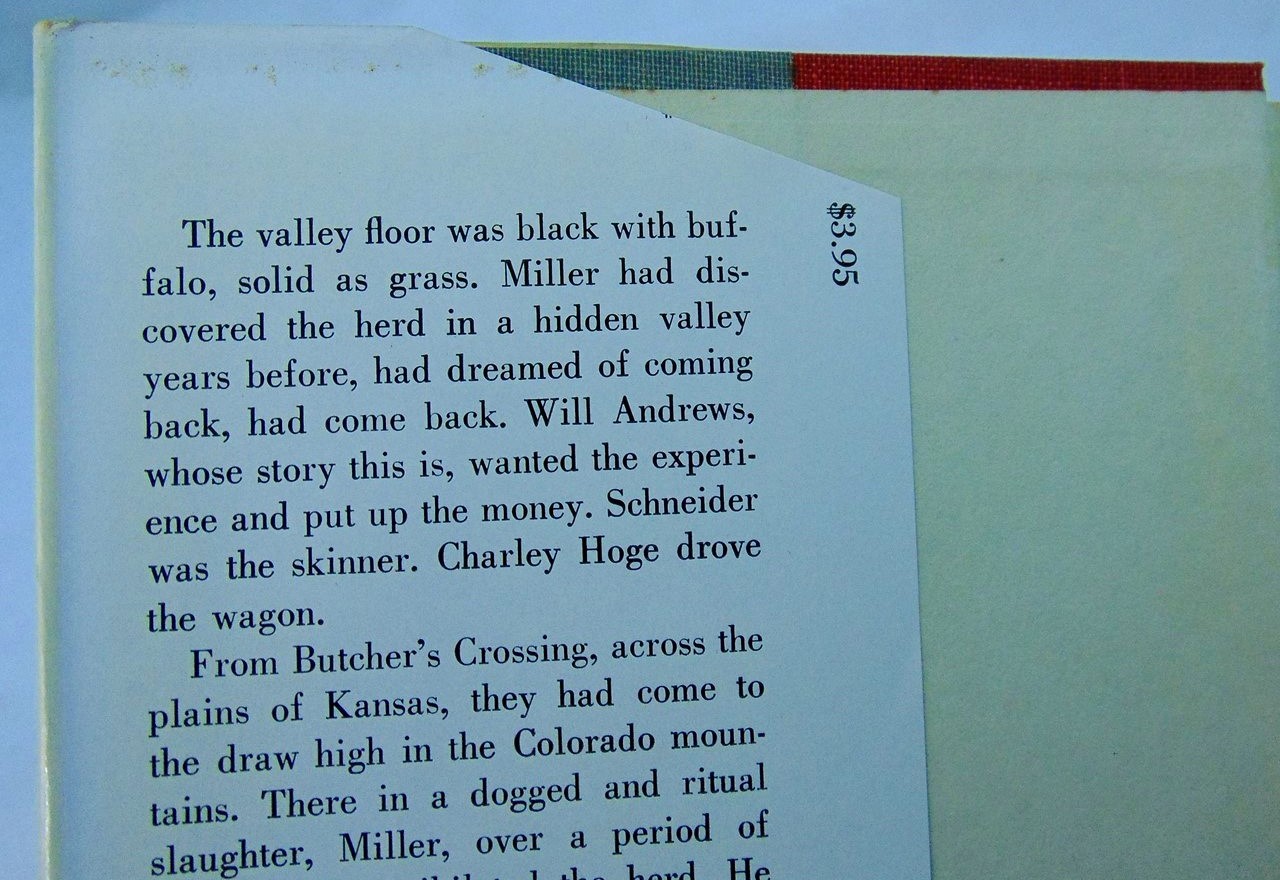 John Williams: Butcher&rsquo;s Crossing First Edition HC DJ 1960 Macmillan