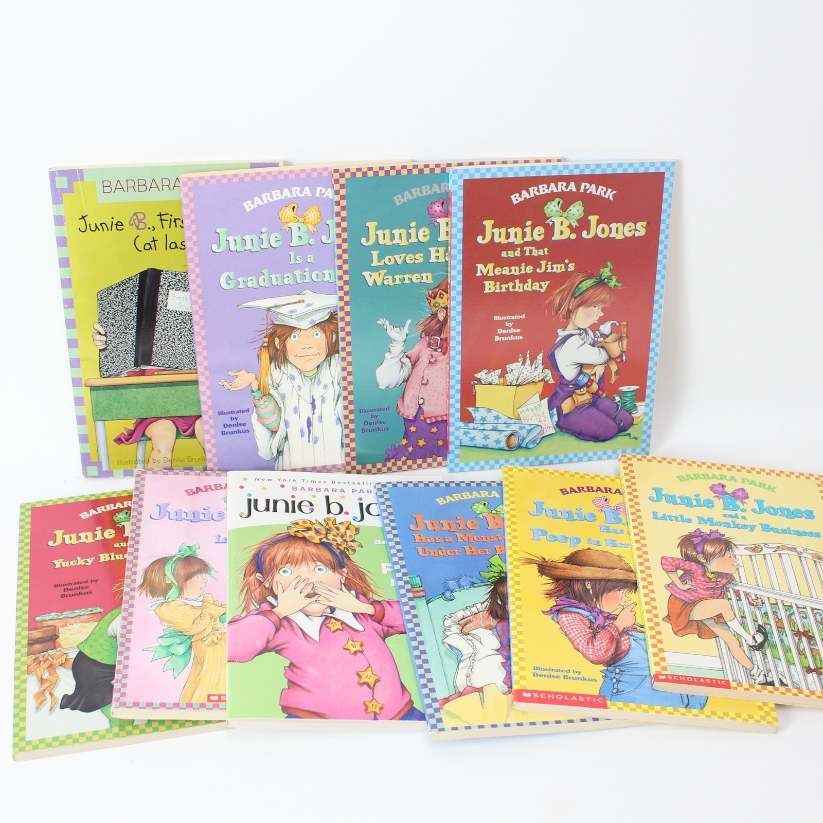 Junie B. Jones Barbara Park 10 Book Lot Paperback Chapter Books Early Reader