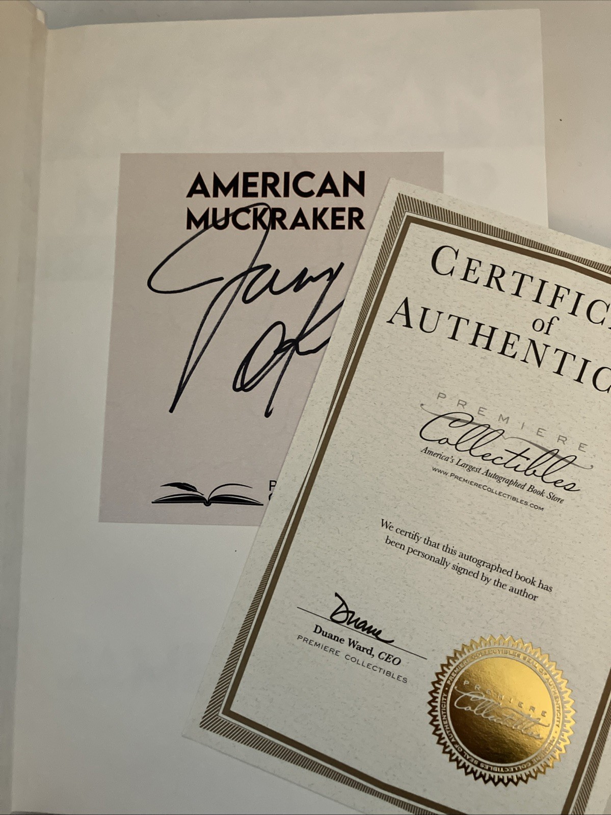 American Muckraker, James O&rsquo;Keefe, Hard Cover **SIGNED**