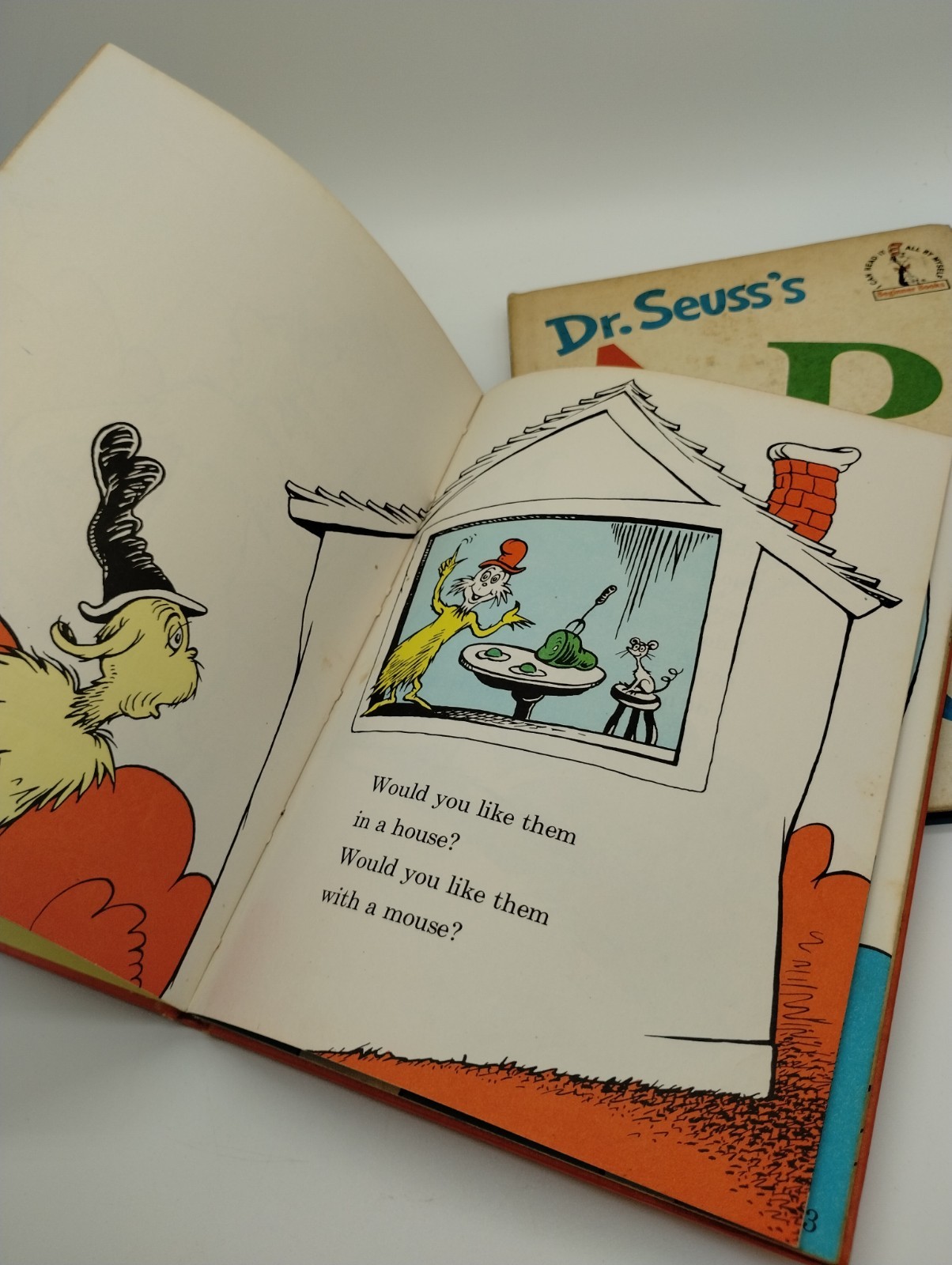 Lot Of 2 Vintage 1960 Dr. Suess Green Eggs & Ham 1963 ABC&rsquo;s Hardcover Books