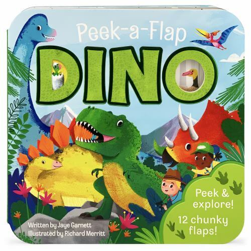 Peek-a-Flap Dino – Children&rsquo;s Lift-a-Flap Bo- 9781646380428, board book, Garnett