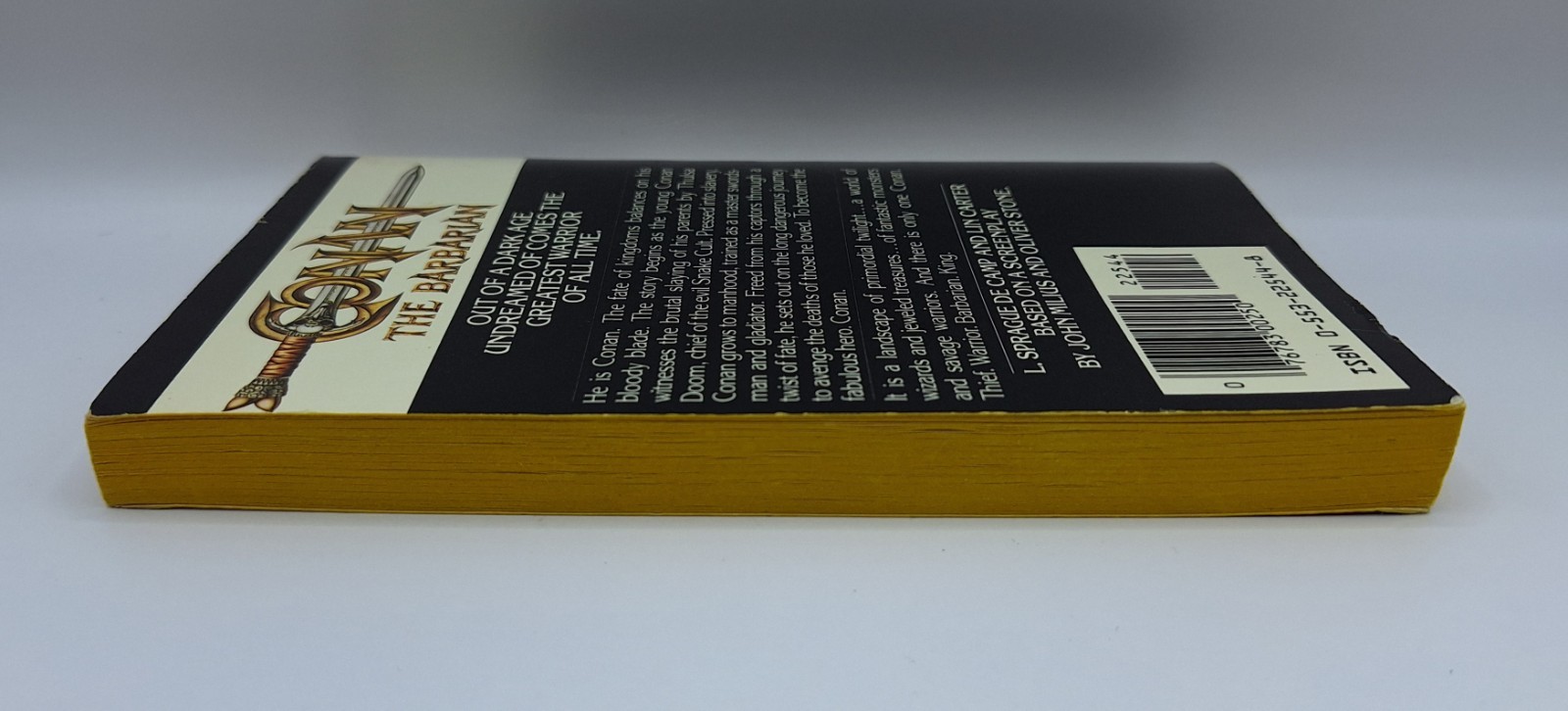 CONAN THE BARBARIAN Movie Novel Bantam 1982 1st Printing Paperback VGC
