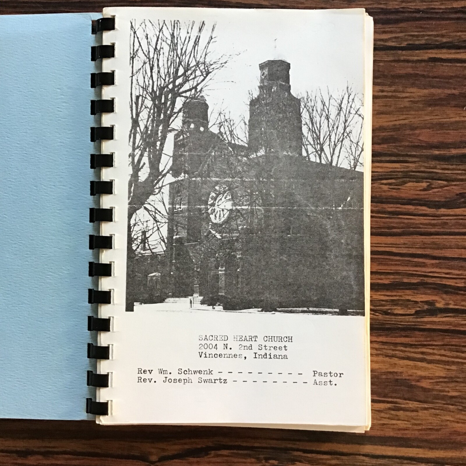 Vincennes Indiana Sacrad Heart Church Vintage Cookbook SEE INDEX PHOTOS