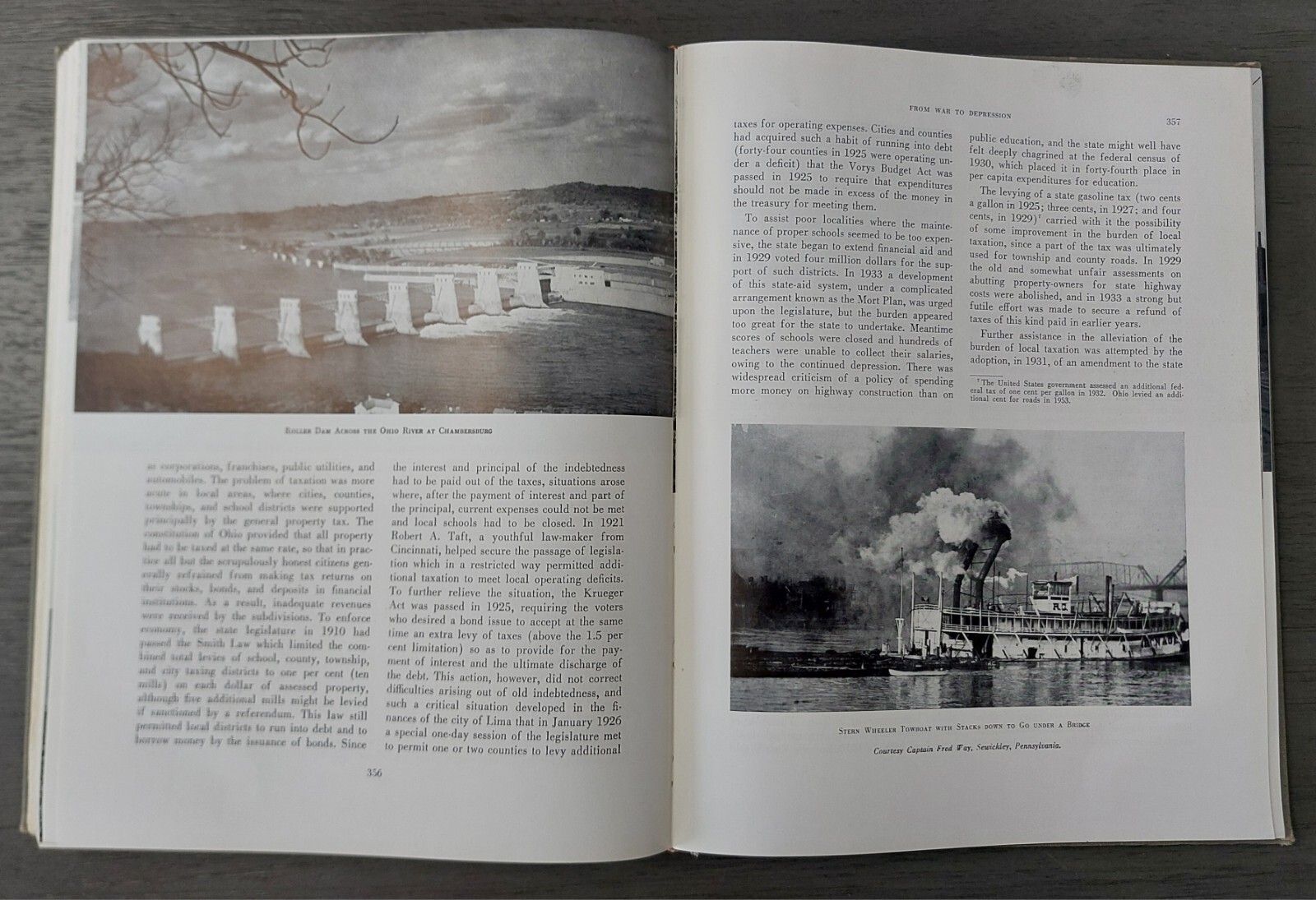 Vintage 1961 « A History of Ohio » Roseboom/Weisenburger Hardcover