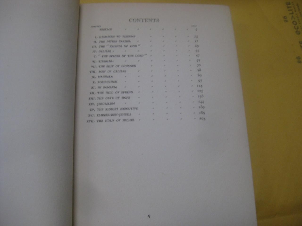 1924 A Springtide in Palestine by Myriam Harry IMPORTANT CHRONICLE KIBBUTZ LIFE