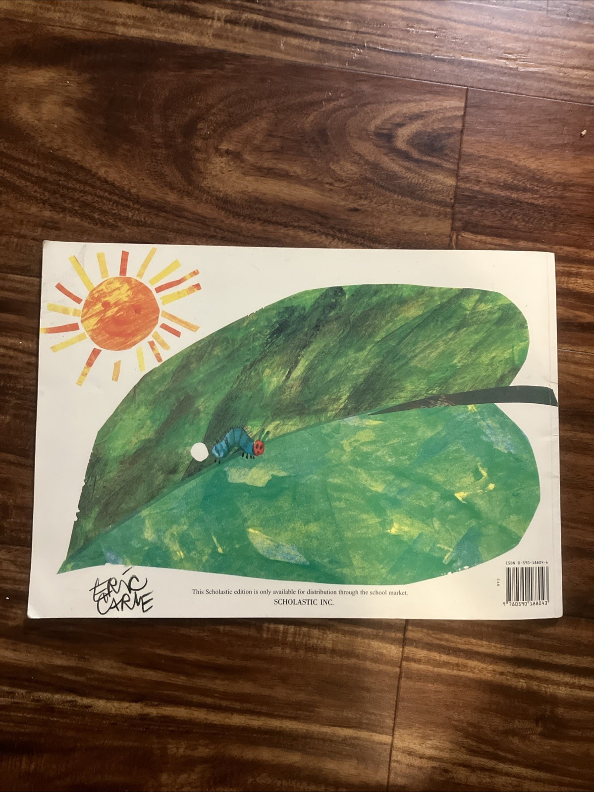 The Very Hungry Caterpillar by Eric Carle 1987 Hardcover Childs Book Vintage