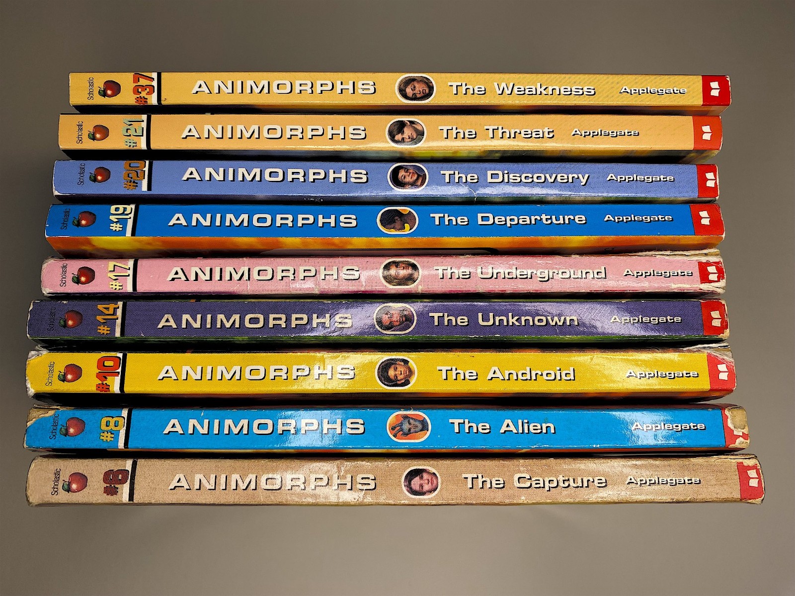 Animorphs 9 Book Assortment (Paperback) #6, 8, 10, 14, 17, 19, 20, 21, 37