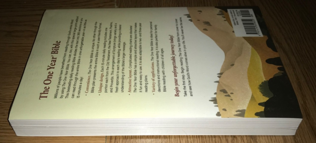 THE ONE YEAR BIBLE INTERNATIONAL VERSION 365 READINGS LARGE PRINT NEW IN PLASTIC