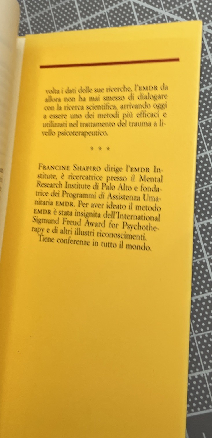 Lasciare il passato nel passato. Tecniche di auto-aiuto nell&rsquo;EMDR