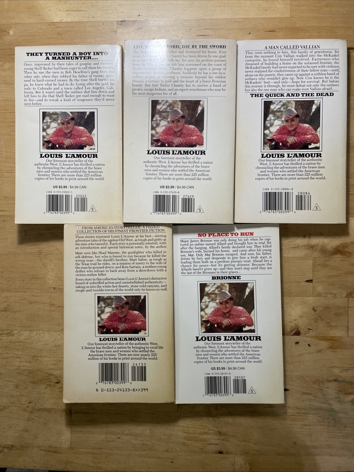 Louis L&rsquo;amour Paperback 5 Pack – Titles and batch SKU in description. As shown.