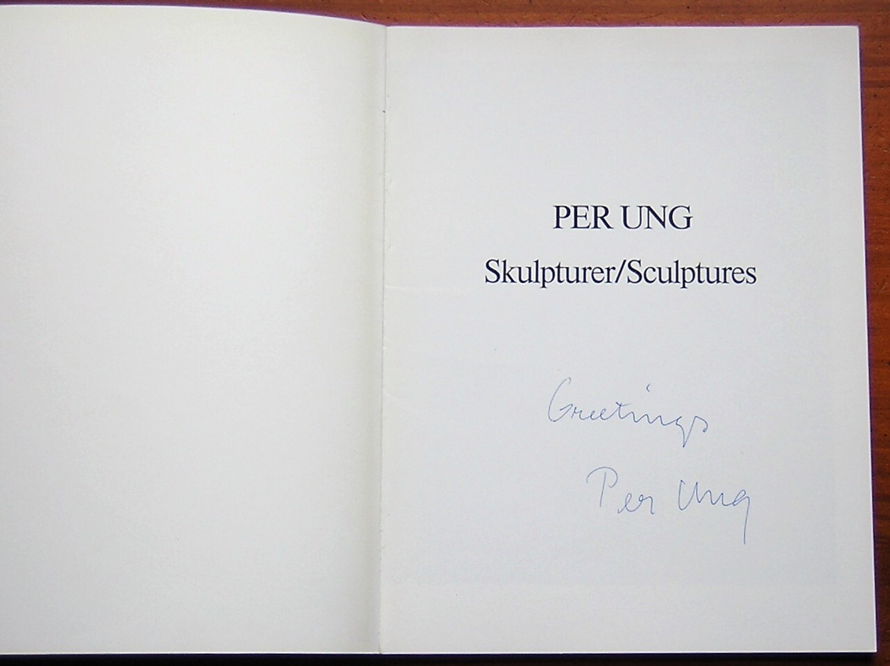 PER UNG Sculpture Skulpterer Signed 1983 Norwegian English Bk Photos by Jan Ung