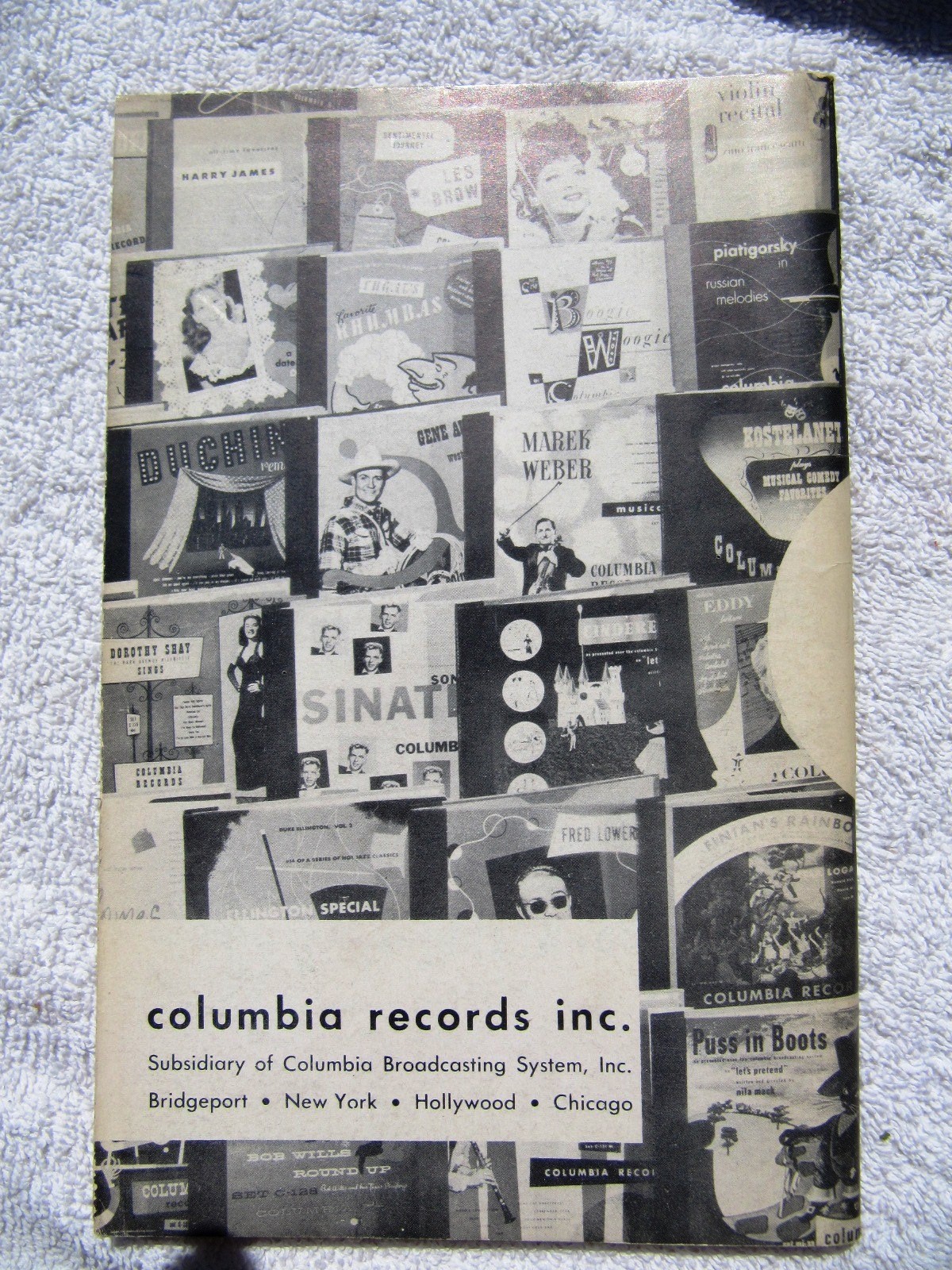 1949 COLUMBIA Ready Reference DEALER Handbook LP Long Playing Record Catalog 7&Prime;