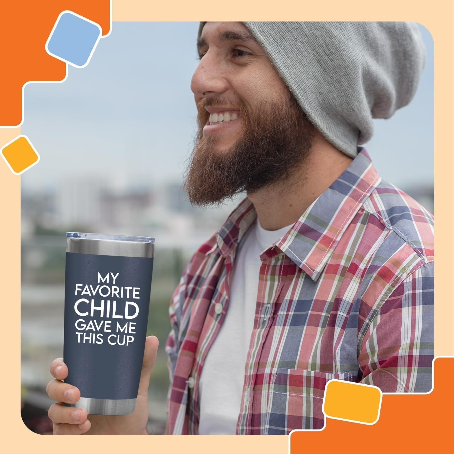 Insulated 20 oz Dad Tumbler – Perfect Gift from Daughter or Son for Father&rsquo;s Day