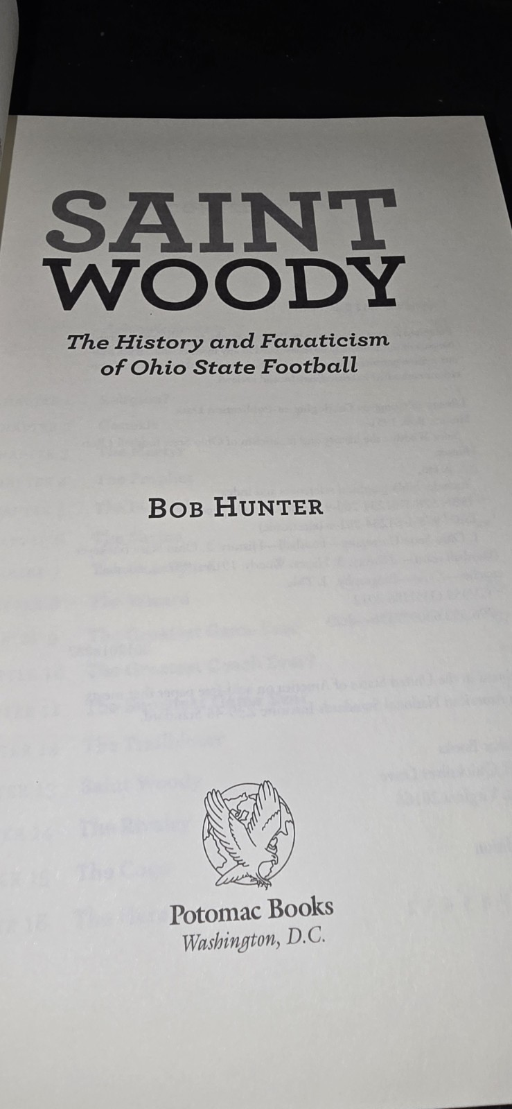 Saint Woody: The History and Fanaticism of Ohio State Football, Hunter, Bob, Exc