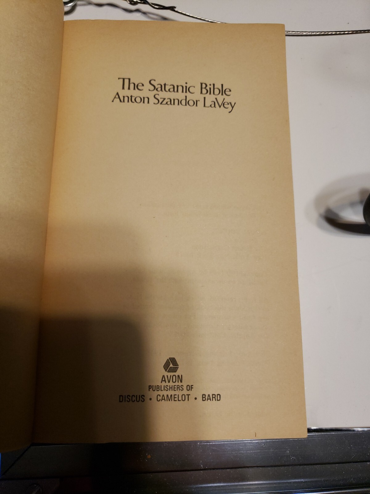 The Satanic Bible Anton LaVey 4th Edition CHURCH of SATAN VTG 1971