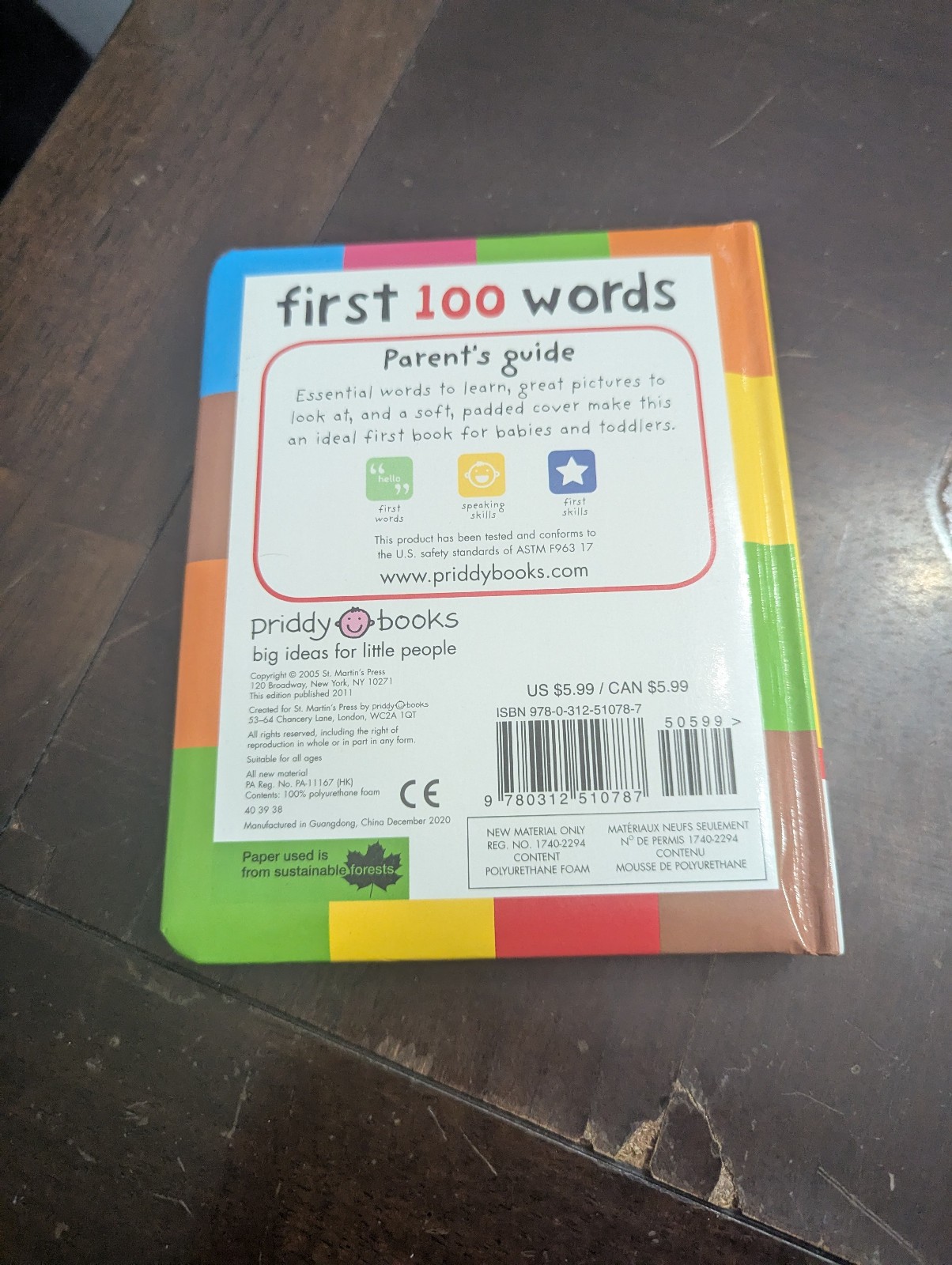 First 100 Words (Bright Baby) – Board book By Priddy, Roger – GOOD