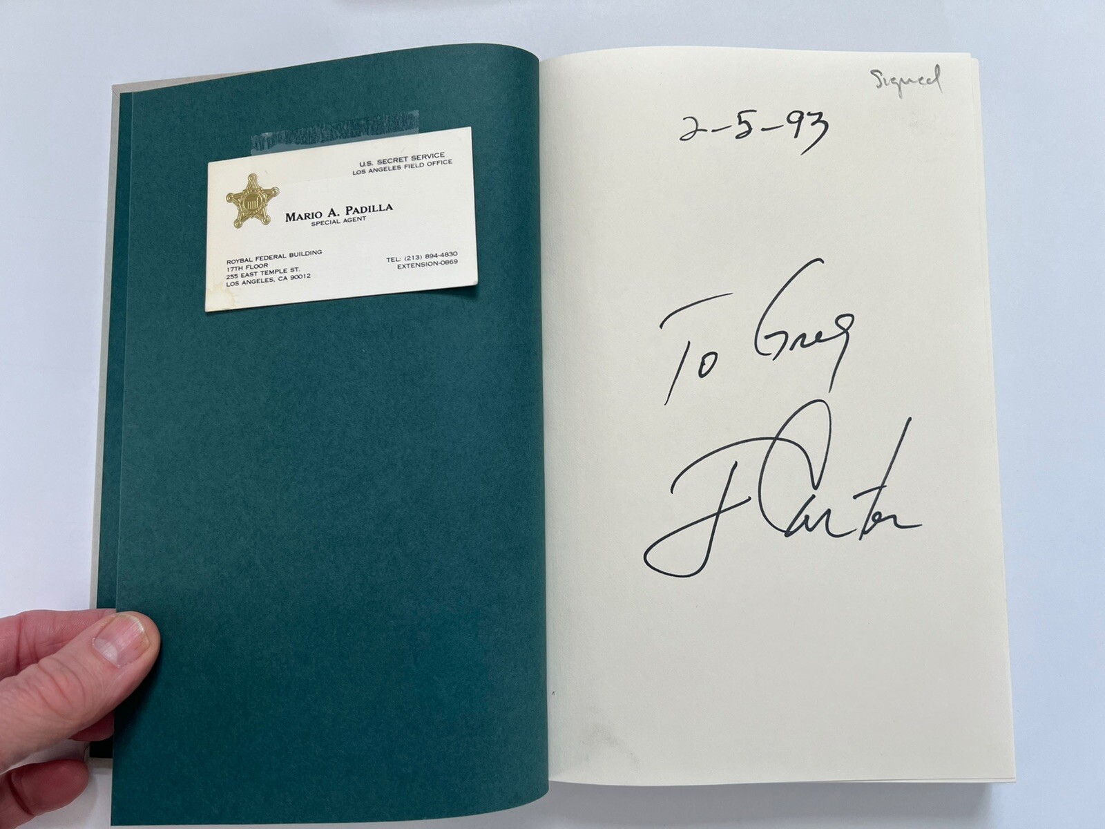President Jimmy Carter SIGNED – Turning Point Book HCDJ