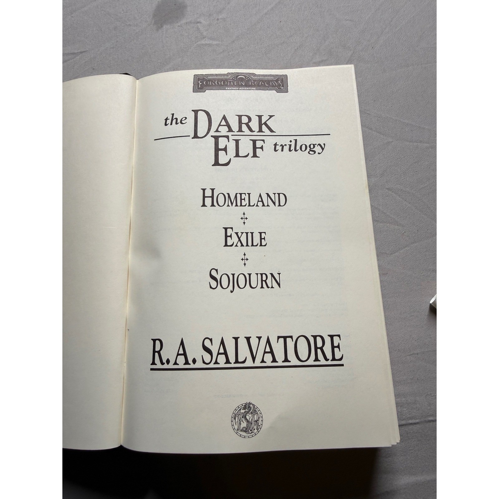 R.A. Salvatore The Dark Elf Trilogy Collector&rsquo;s Edition 1998 Hardcover Omnibus