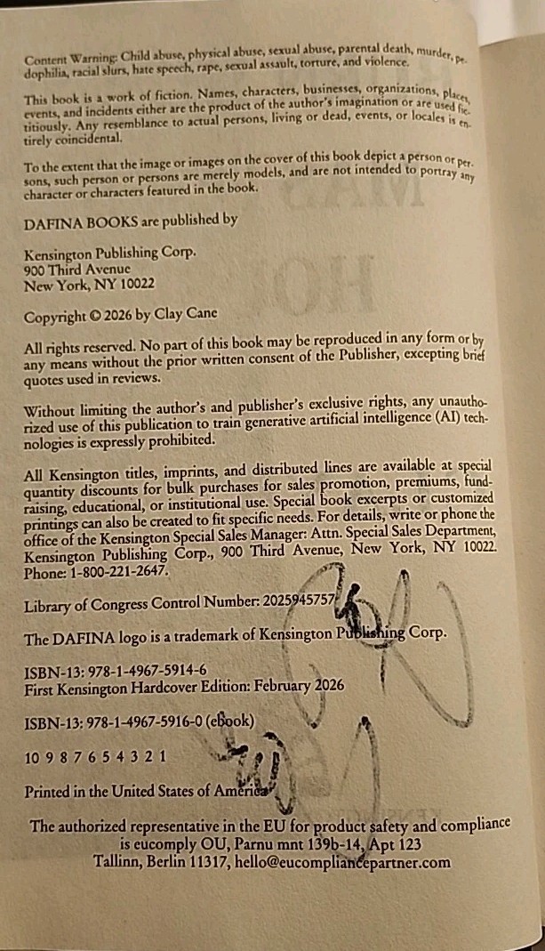 Burn Down Master&rsquo;s House : A Novel by Clay Cane – Signed Copy 1st/1st