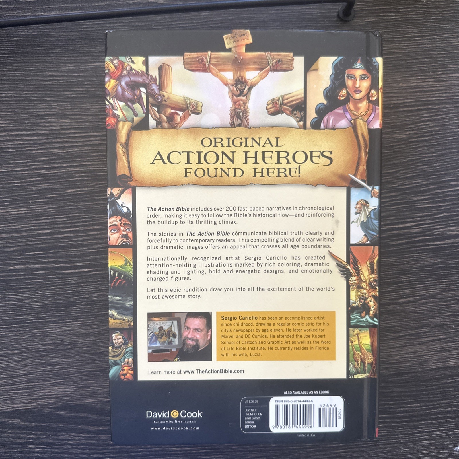 The Action Bible: GOD&rsquo;S Redemptive Story by Sergio Cariello (English) Hardcover