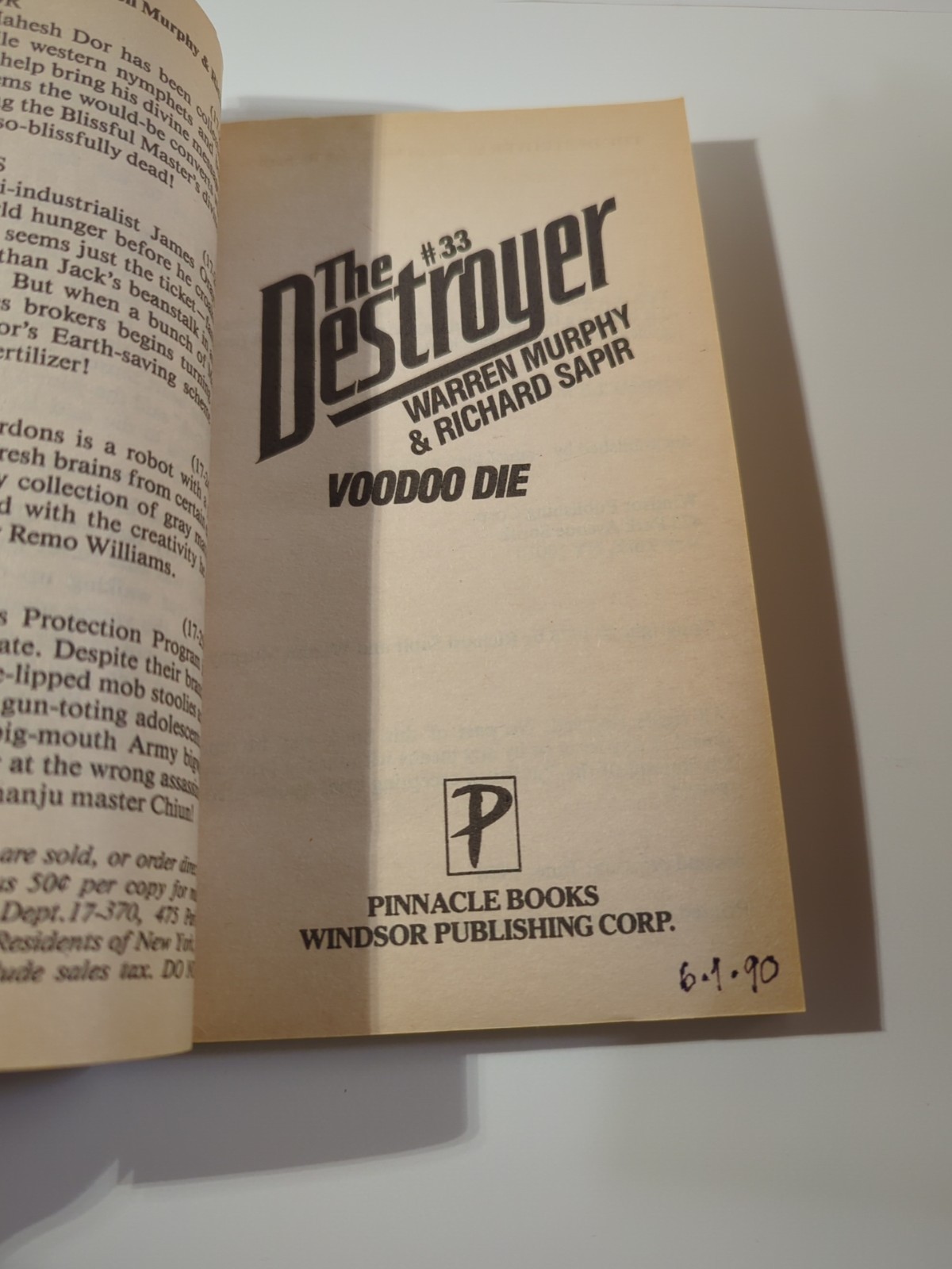 The Destroyer Lot 9 PB Books Mixed Incomplete Run #8/#40