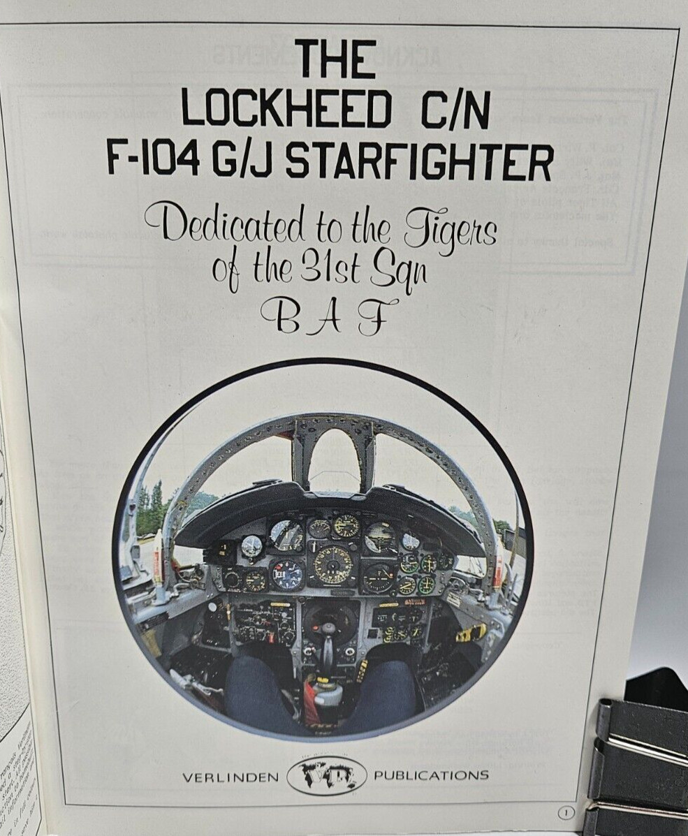 Lock ON Lockheed&rsquo;s: C/N F-104, G/J Starfighter, 1983 Verlinden Publications