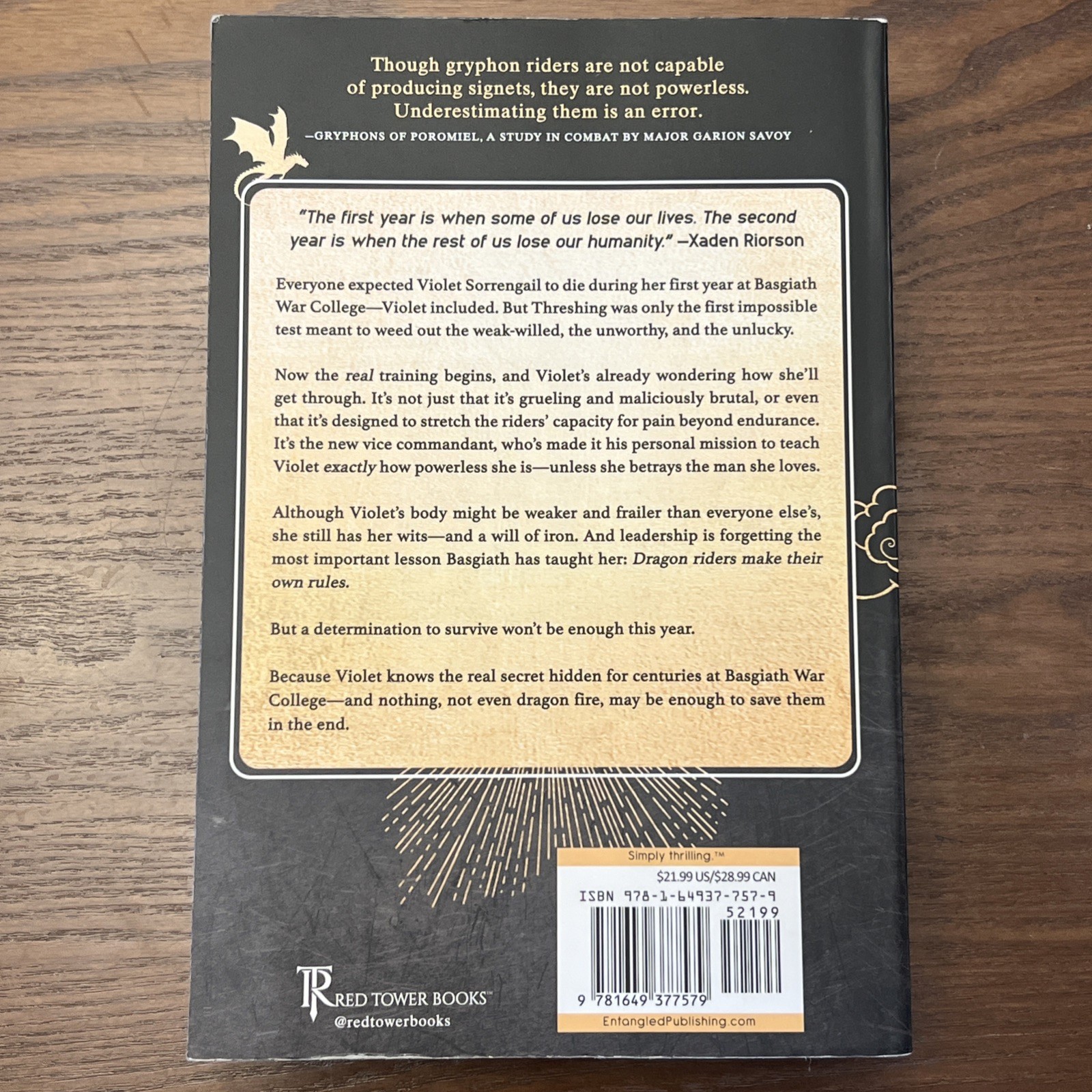 Iron Flame by Rebecca Yarros – The Empyrean Series paperback