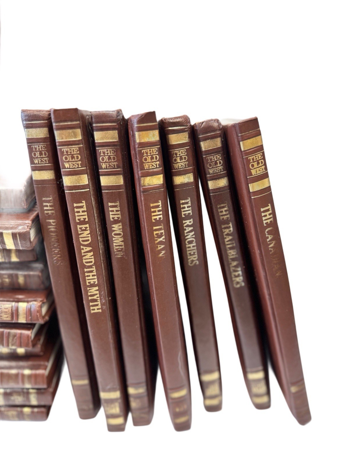 Time Life Books The Old West Series Set of 18 Books Lot Padded Leather READ**