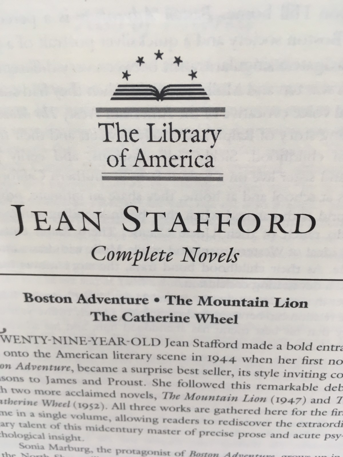 NEW SEALED Jean Stafford-Complete Novels-The Library of America With Slipcase