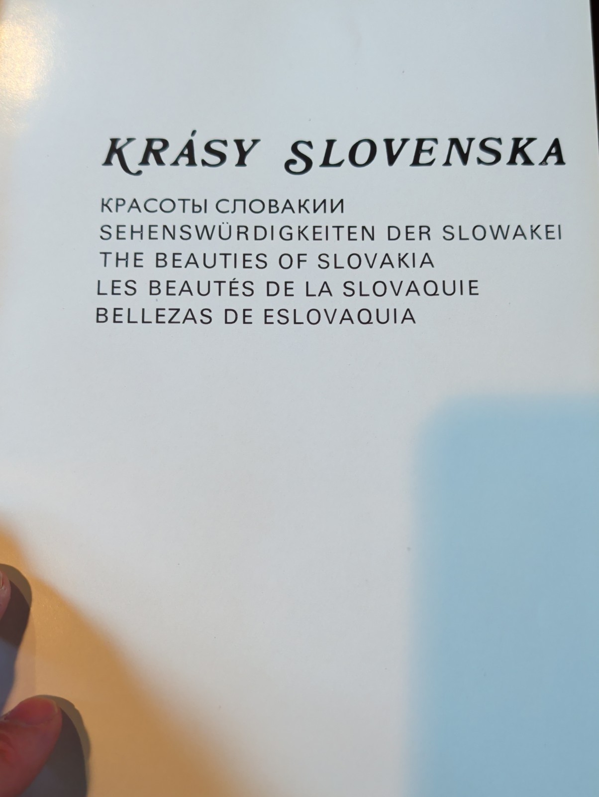 Vintage Czech KRASY CESKOSLOVENSKA 1980 rare photo travel Table book art