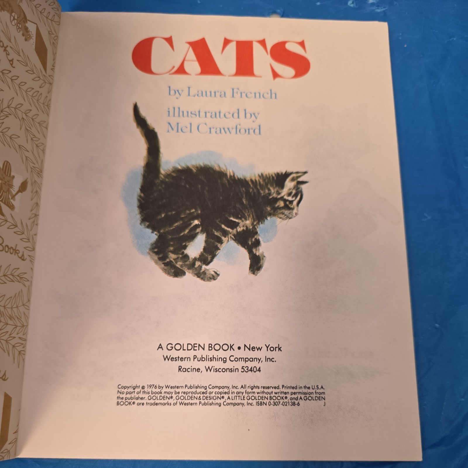 Vintage Little Golden Book Cats 1976 309-54